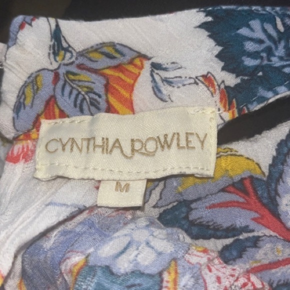 Cynthia Rowley Floral Halter Peplum Top | Size M - Picture 3 of 4